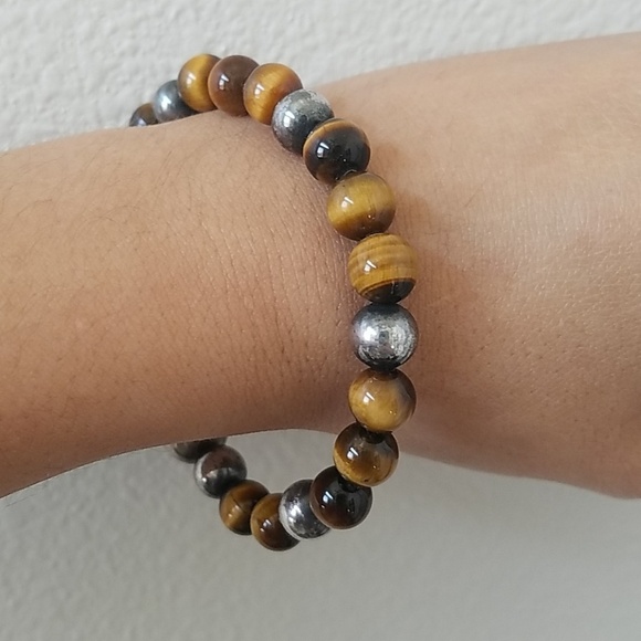 Tiger's Eye Necklace, Bracelet, and Earring Set - Picture 3 of 8